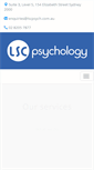 Mobile Screenshot of lscpsych.com.au